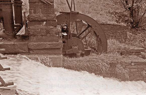 HRS 1186 Radcliffe, Mount Sion waterwheel overflow to river