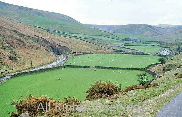 Dunsop Bridge, glacial lake bed on Hodder 1985