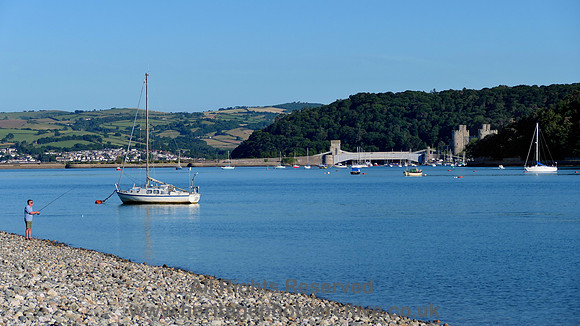 HRS 11109 Conwy Castle and bridges from Deganwy 2022