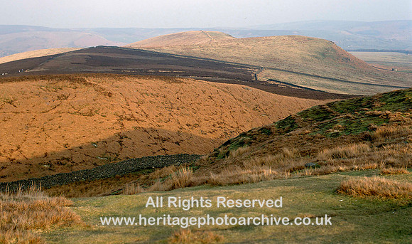 HRS 1634 Pendle Hill looking South West, meltwater channel 1980s