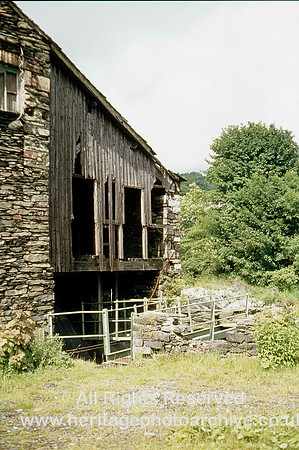 HRS 1319 Backbarrow Ironworks, turbine building 1970